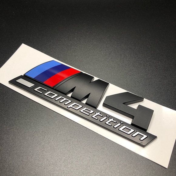 Genuine BMW M4 Rear/Trunk Emblem/Badge Competition - Picture 1 of 8